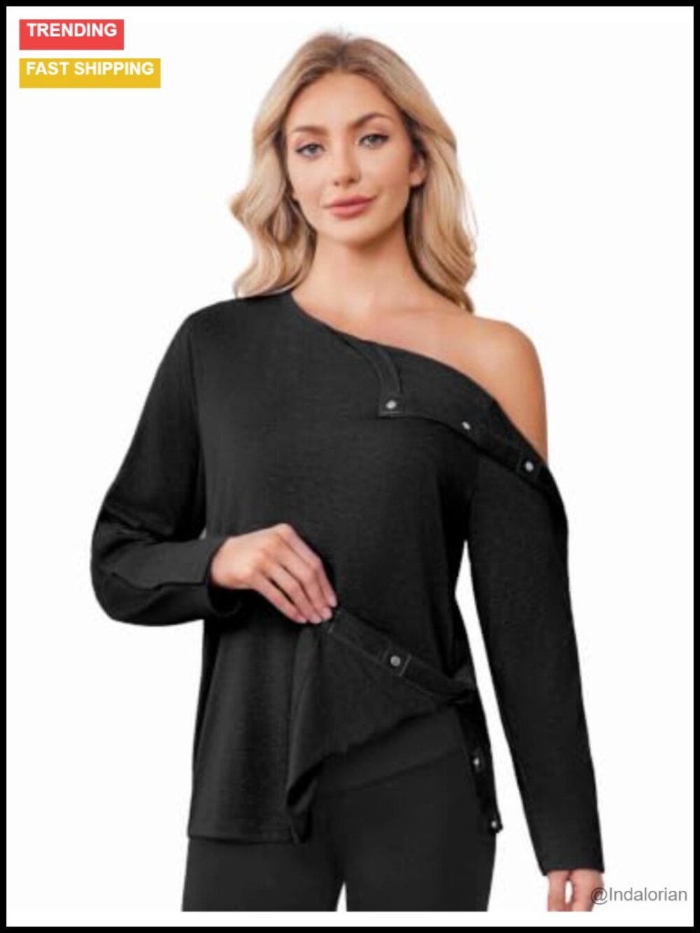 Magnetic Post Shoulder Surgery Shirt One-Handed Adaptive Long Sleeve Medical